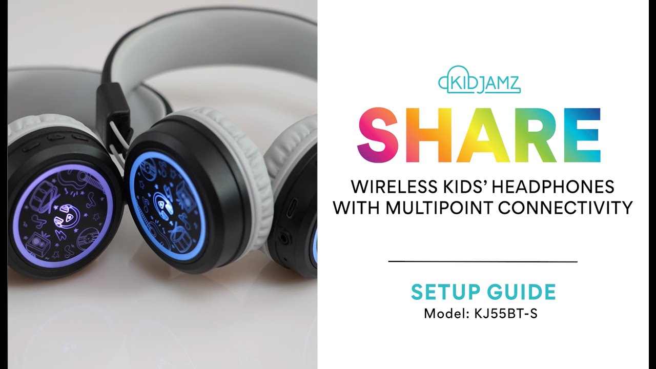 Setup Guide | MEE audio KidJamz Share Wireless Headphones for Kids with Multipoint Connectivity