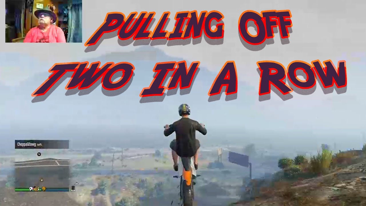 GTA 5 - Ghost Gramps Pulling Off Two Complete Backflips On A Dirt Bike In A Row