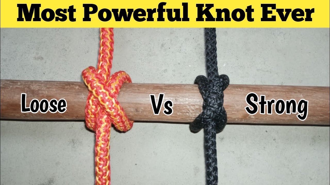 Clove Hitch vs Constractor knot | Most powerful knots..