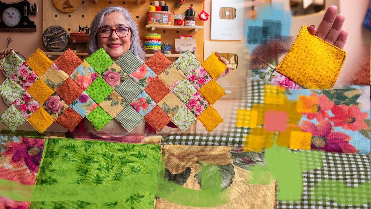 Un lindo proyecto para hacer con retazos, paso a paso con Luzkita