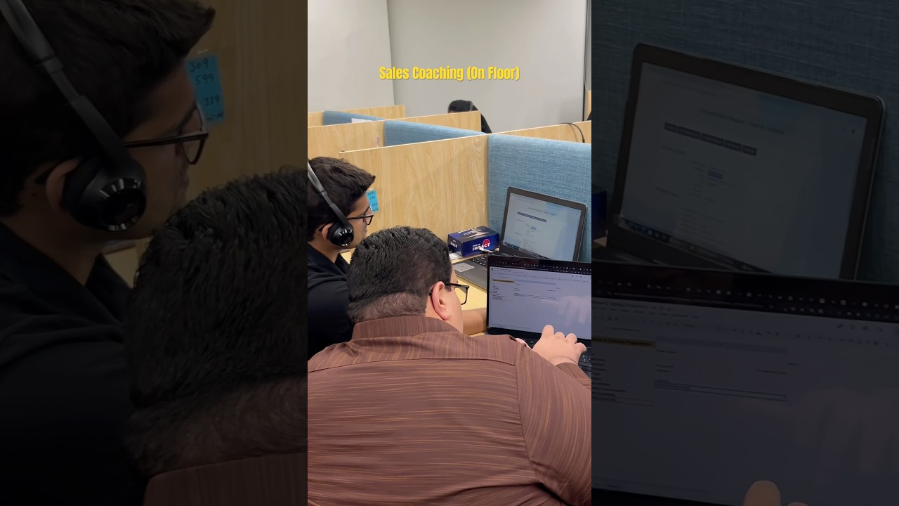 On Floor Sales Coaching to Agents #talhafakhar  #salescoaching #business #b2bsales