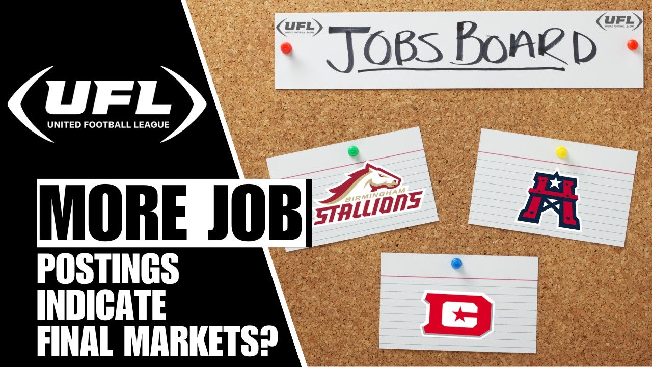 UFL Posts More Job Posting Overnight Indicating What Teams Are Staying And Going?
