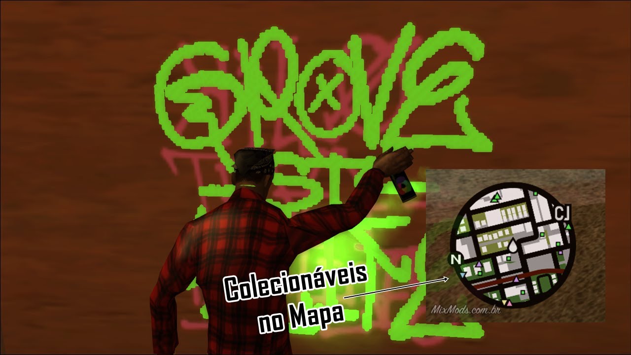 GTA SA - Mod que Mostra os Coletáveis no Radar