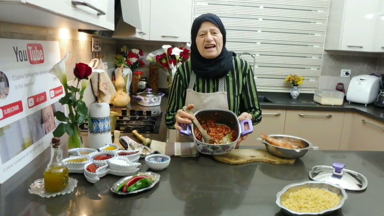 Macaroni au poisson Rascasse مقرونة بسمك الرّاسكاس