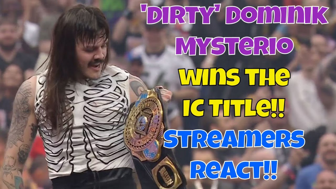 Реакция стримеров! Дом Мистерио выигрывает титул IC! #wrestlemania!! #wwe #intercontinentalchampi...