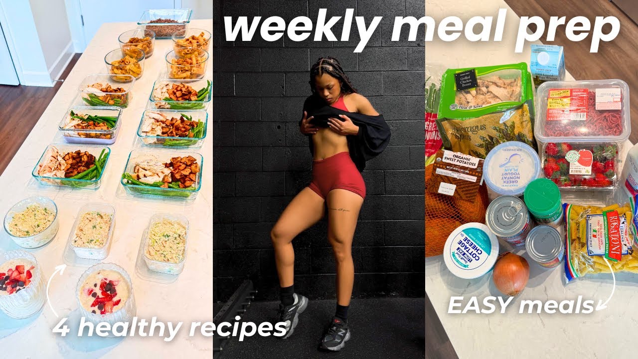 what to meal prep for the week | simple, quick, high-protein meals