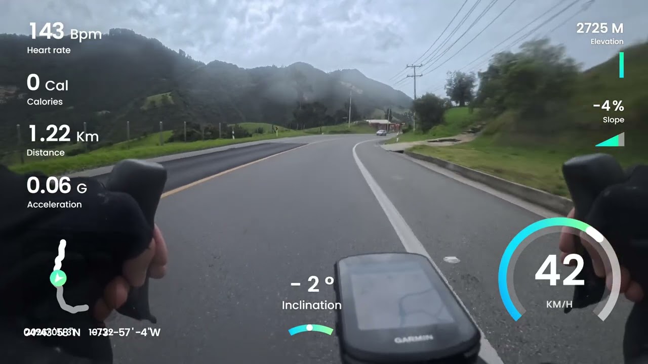 El Alto de Arepas to Teusacá | Fast Road Descent (Colombia
