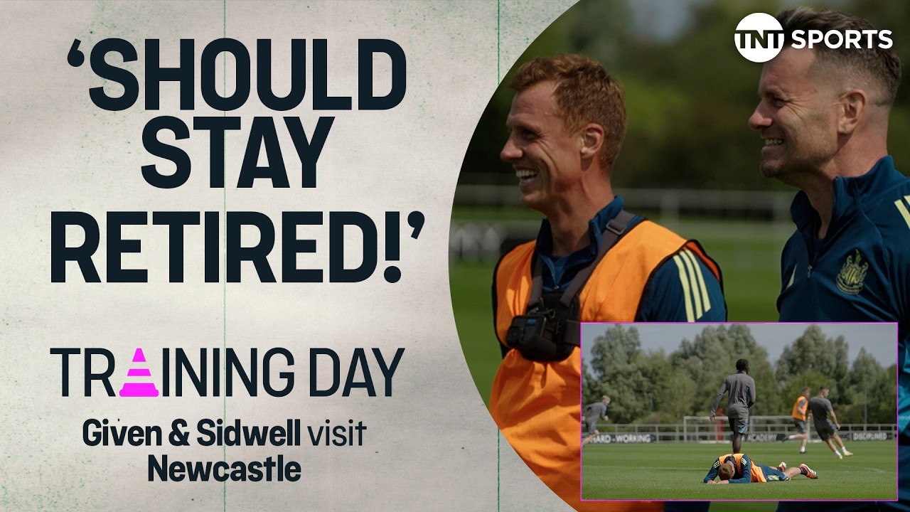 TRAINING DAY! 💪 | Steve Sidwell & Shay Given take part in Newcastle pre-season Training 😭