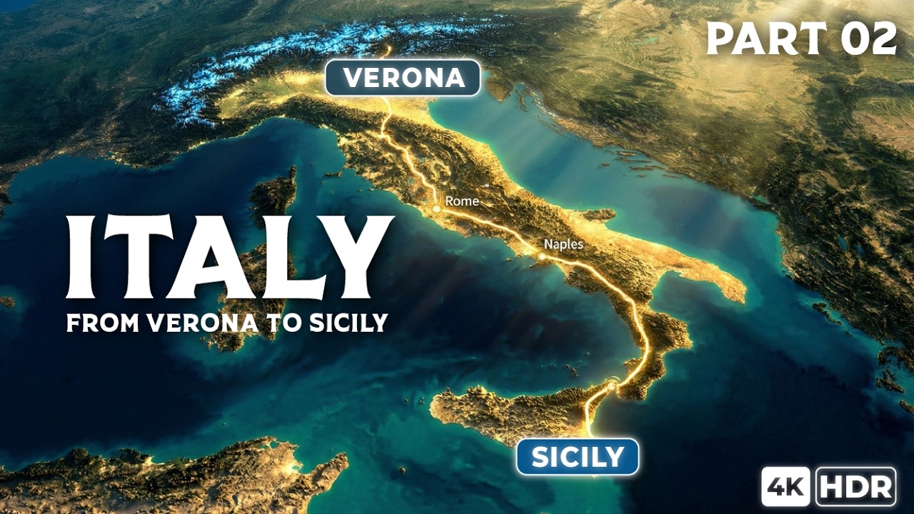 Italy's Hidden Gems: From Verona to Sicily | 22 New Routes | 4K Documentary