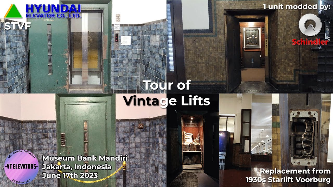 Tour of Vintage Lifts at Museum Bank Mandiri: 1930s Starlift Voorburg