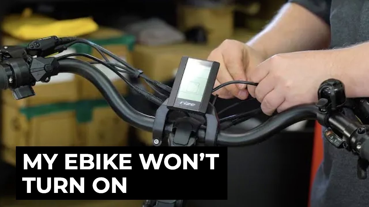 What to Do? My EBike Won't Turn ON