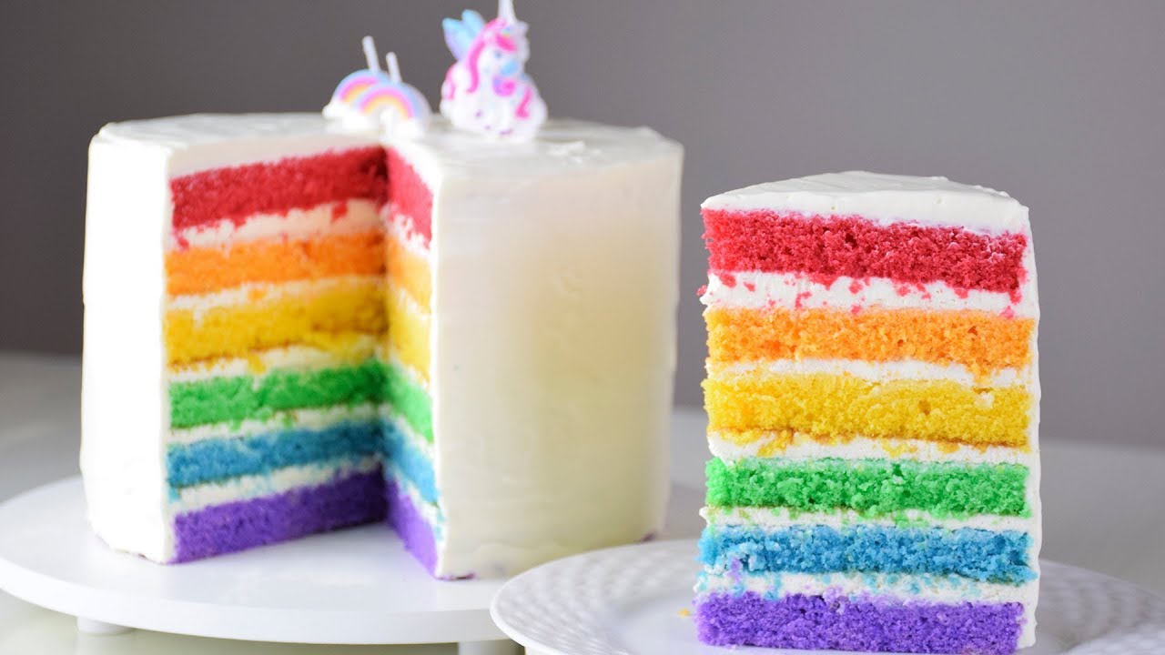 BOLO ARCO-ÍRIS (RAINBOW CAKE) | BOLOS BAFÔNICOS