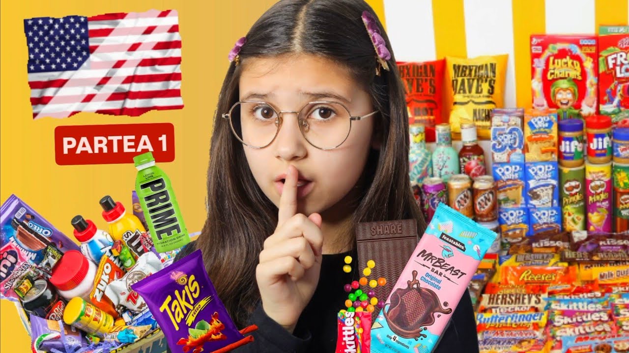 😬PRIMA DATĂ &icirc;ncerc DULCIURI DIN AMERICA🇱🇷 Un vlog cu m&acirc;ncare pentru copii CIAO PATRICIA 