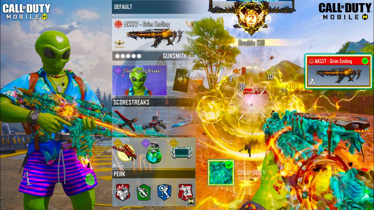MYTHIC AK117 - GRIM ENDING is now back with Updated SFX & New FREE Alien 👽 Skin to smash all in CODM