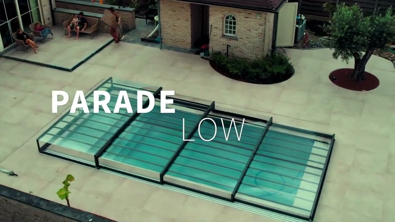 Parade Low Pool Enclosure Installation in Belgium