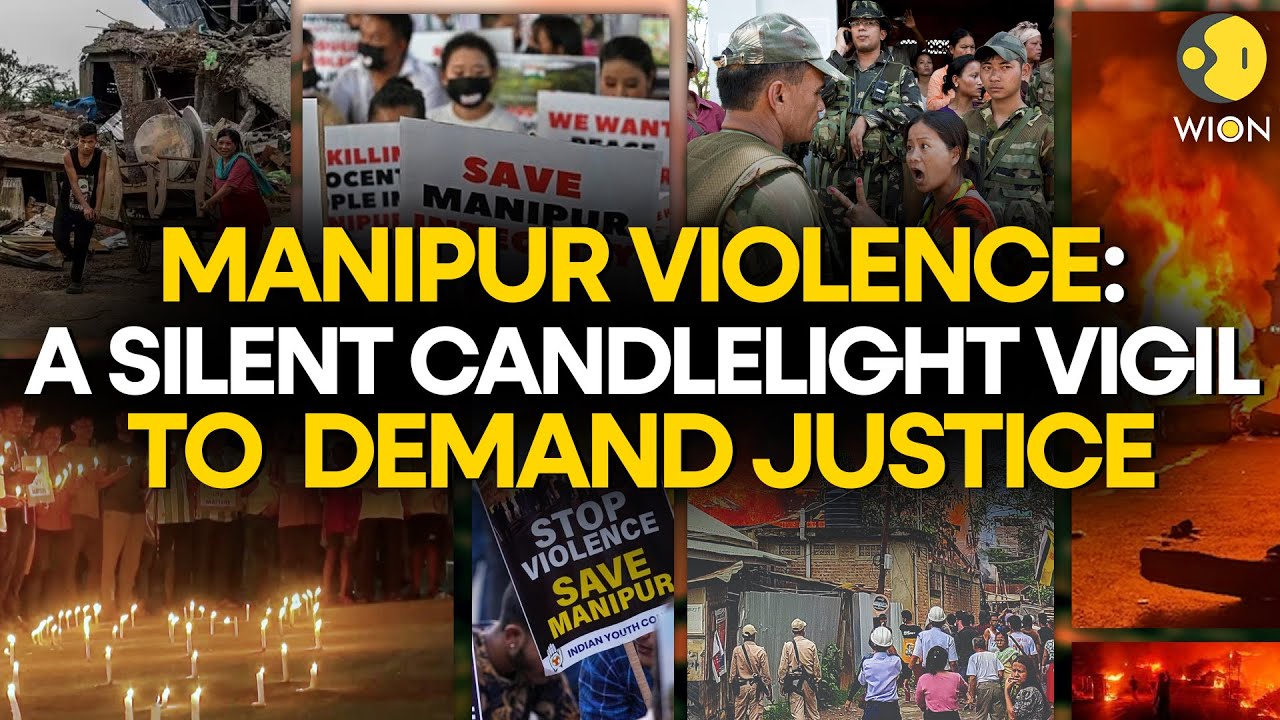 Manipur Violence: Candlelight vigil held for students killed in India's Manipur I WION ORIGINALS