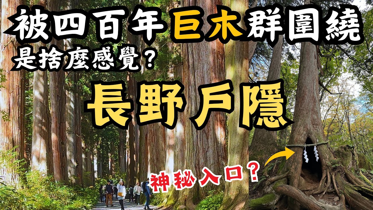【日本長野戶隱神社】探訪2000多年歷史的戶隱神社，被400年以上的巨木群震撼到！｜打卡絕美戶隱紅葉名所－鏡池｜長野市區順遊千年歷史的善光寺，仲見世通大吃鄉土美食｜品嚐日本三大蕎麥麵的戶隱蕎麥麵