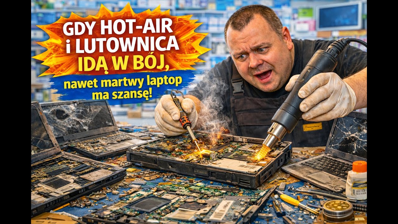 Naprawiamy laptopy, komputery, smartfony i inne urządzenia elektroniczne. 16-03-2026