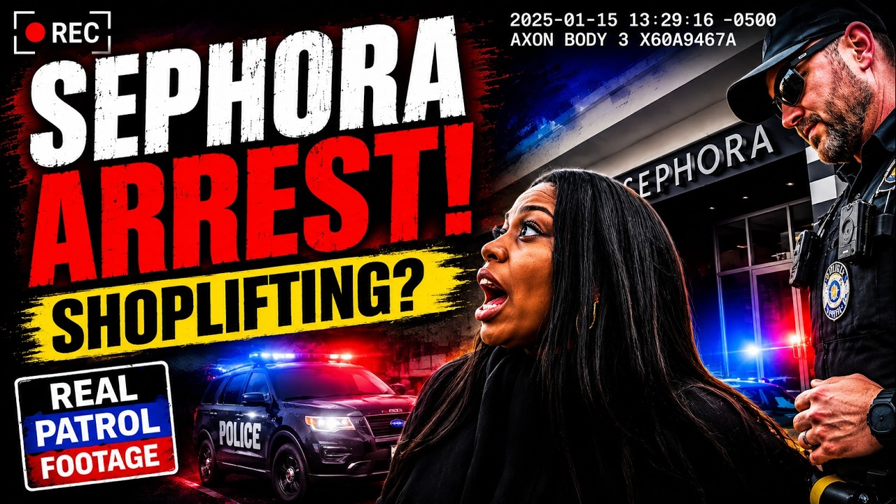 Shoplifting Suspect Resists During Police Bag Search at Sephora