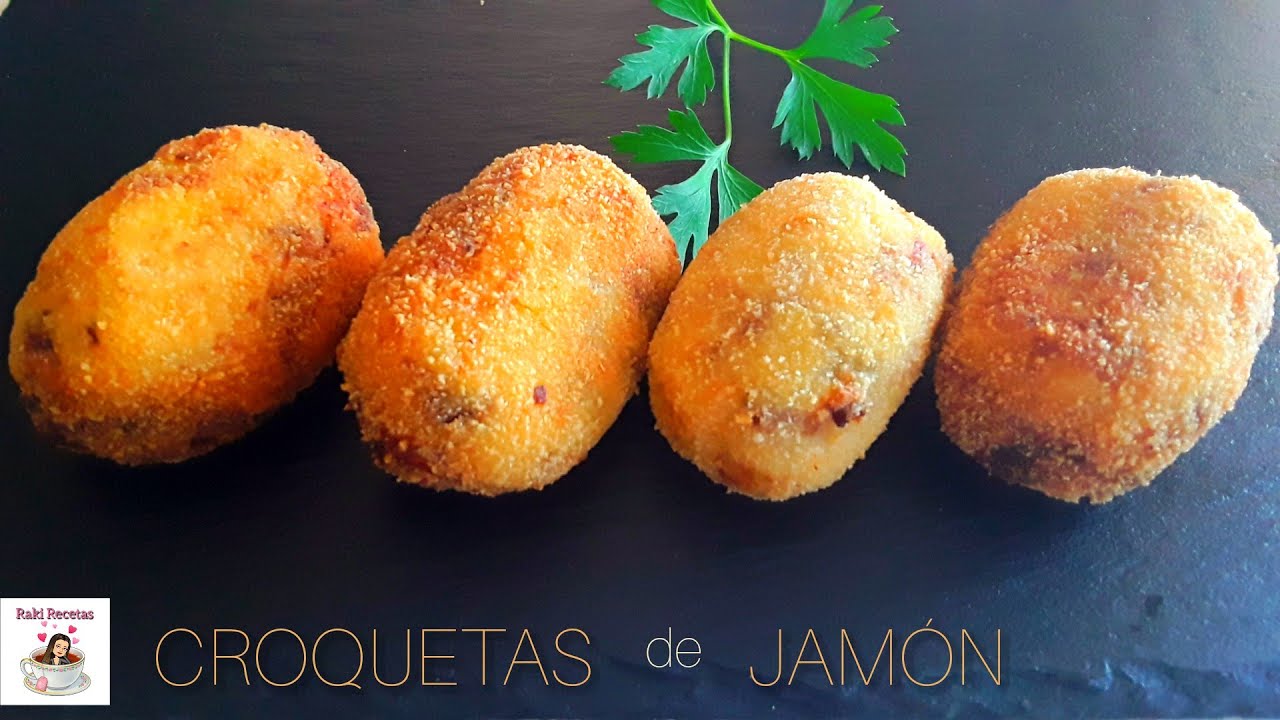 como hacer CROQUETAS caseras CREMOSAS de JAM&Oacute;N paso a paso .