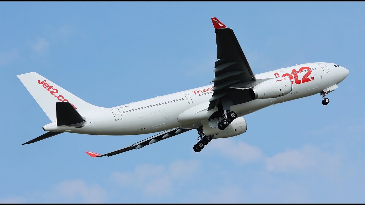 *Rare* Jet2 A330-200 Crosswind Circuit Training at Prestwick Airport