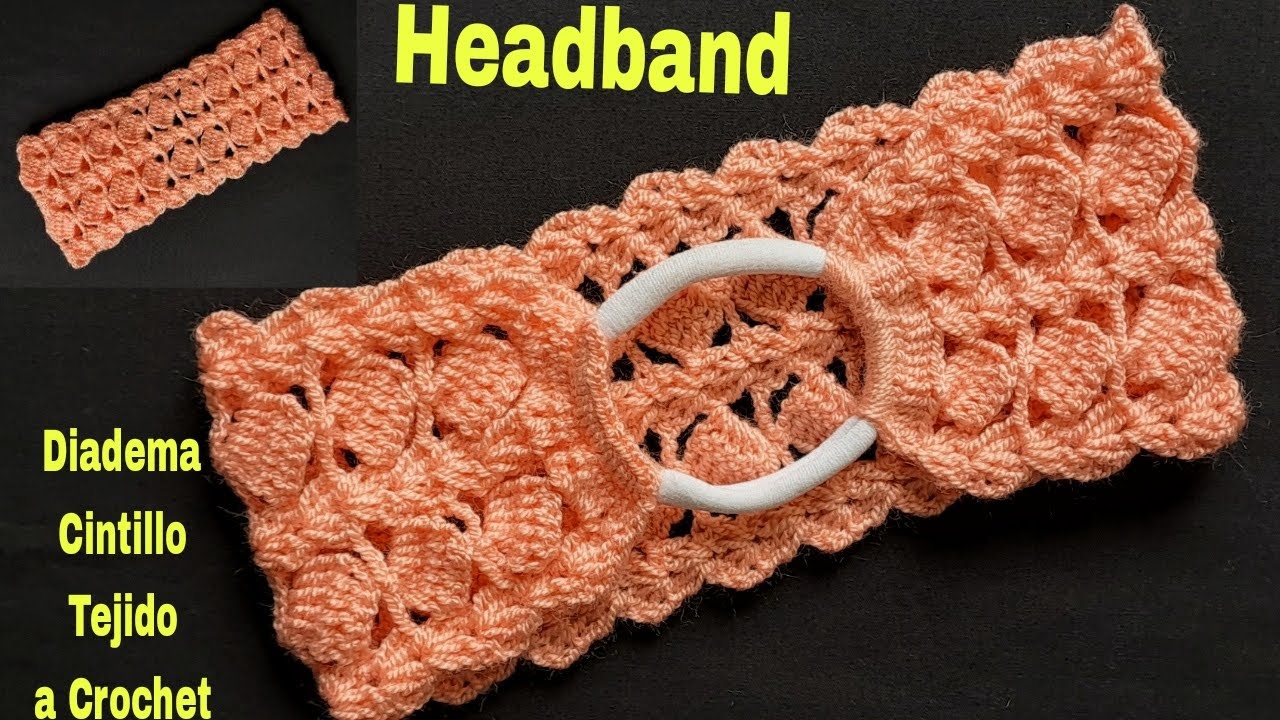 CINTILLO/DIADEMA TEJIDA a CROCHET TUTORIAL PASO A PASO/TURBANTE a GANCHILLO/HAIRBAND/HEADBAND/Crochê