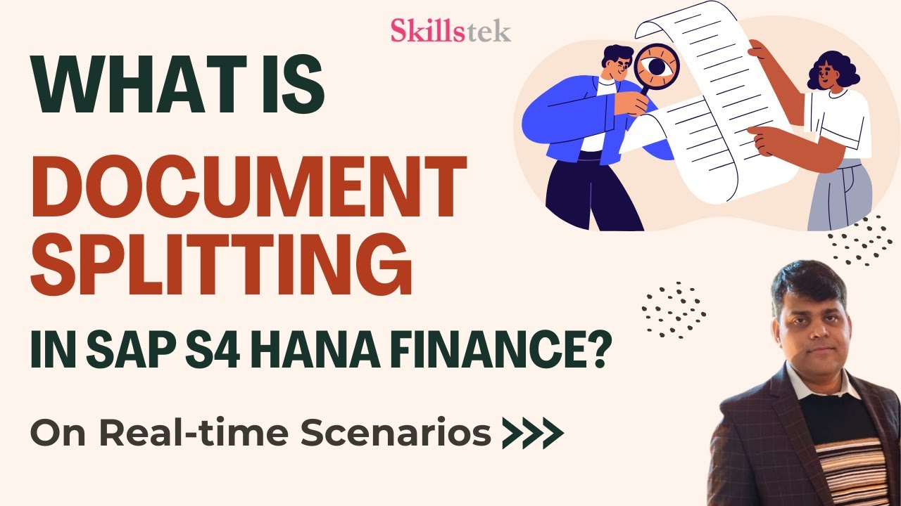What is Document Splitting in SAP S/4HANA Finance? (SAP FICO) |  Real Time Scenarios | Pradeep Hota