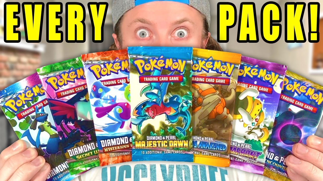 OPENING EVERY POKEMON PACK IN DIAMOND AND PEARL!