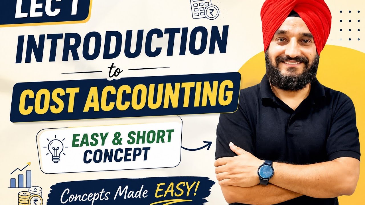 Lec 1 Introduction to Cost Accounting #jkssb #faa