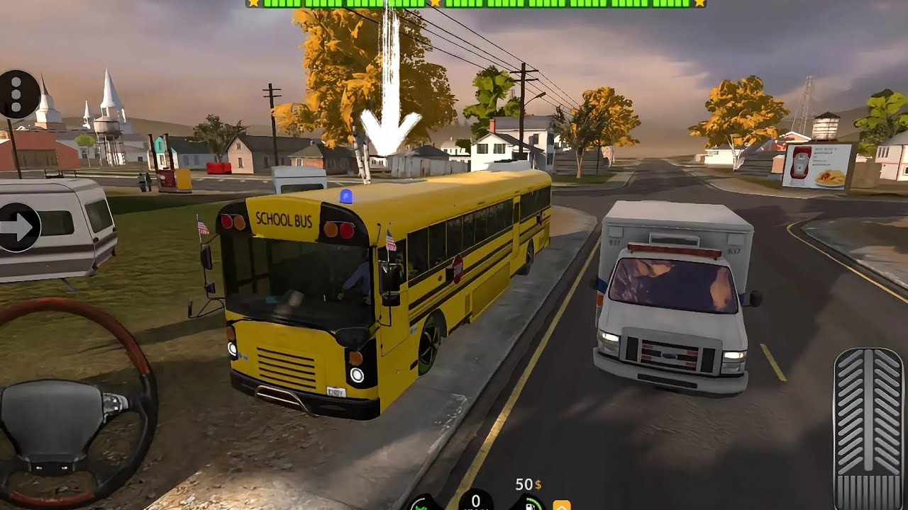School Bus Route Gameplay 🚍 Picking Up Students | Bus Simulator