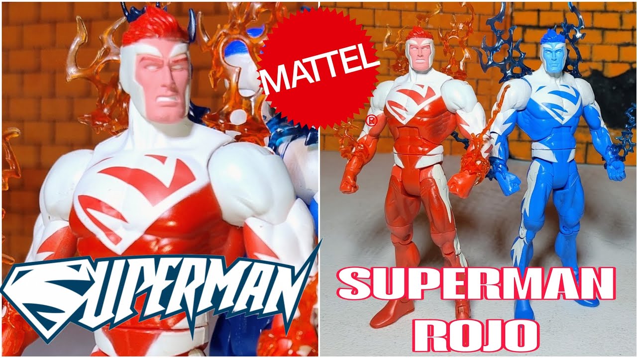ESTE SI ES ROJO!!! SUPERMAN RED(ROJO) MAN OF STEEL MATTEL DC UNIVERSE REVIEW 