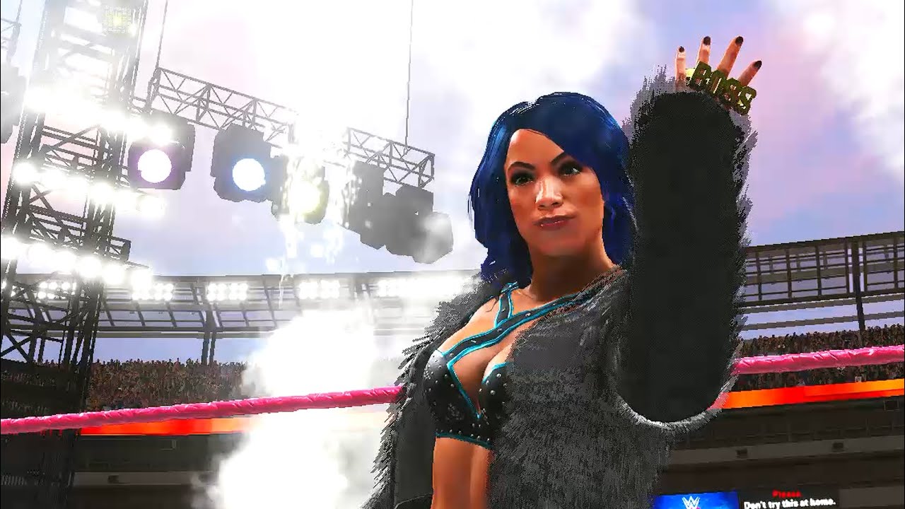 "The Boss" Sasha Banks' Legit Entrance at WrestleMania 37 | WWE 2K20