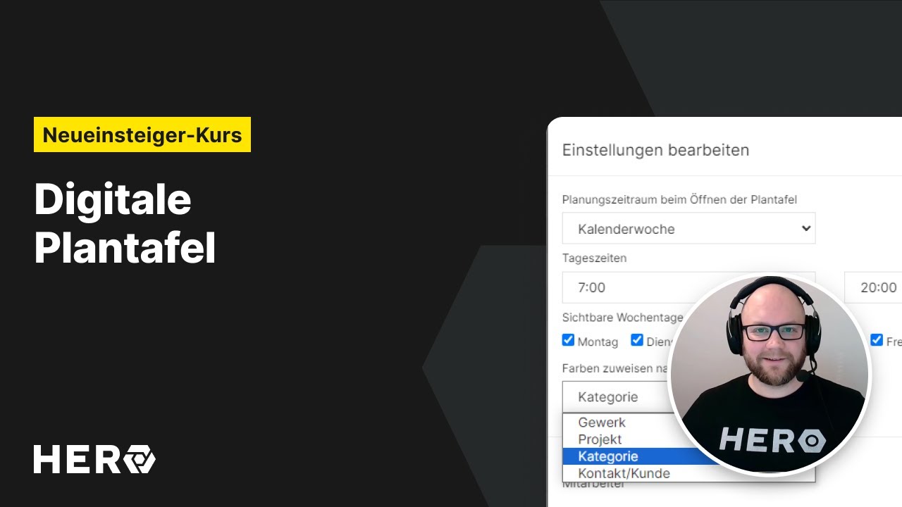 Tutorial: Digitale Plantafel - HERO Handwerkersoftware
