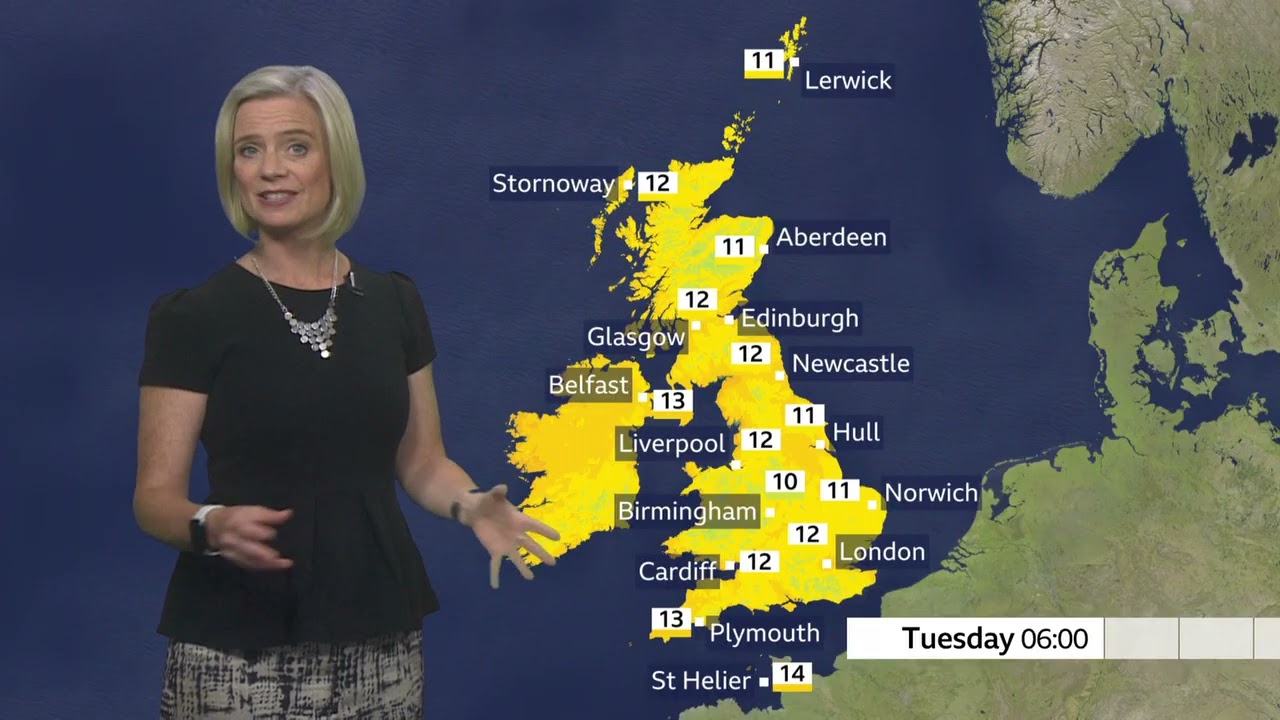 BBC Weather today in UK -  August 31st, 2026