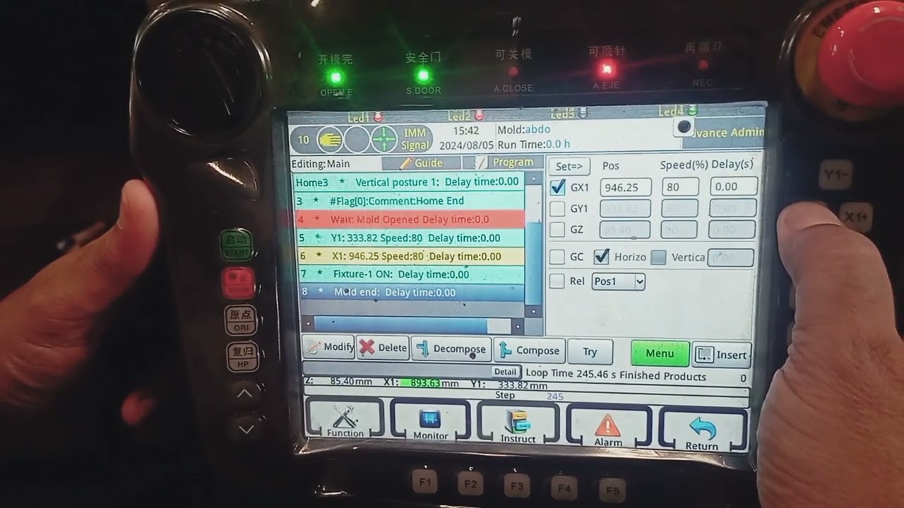 تكملة طريقه عمل برنامج لروبوت 4axis