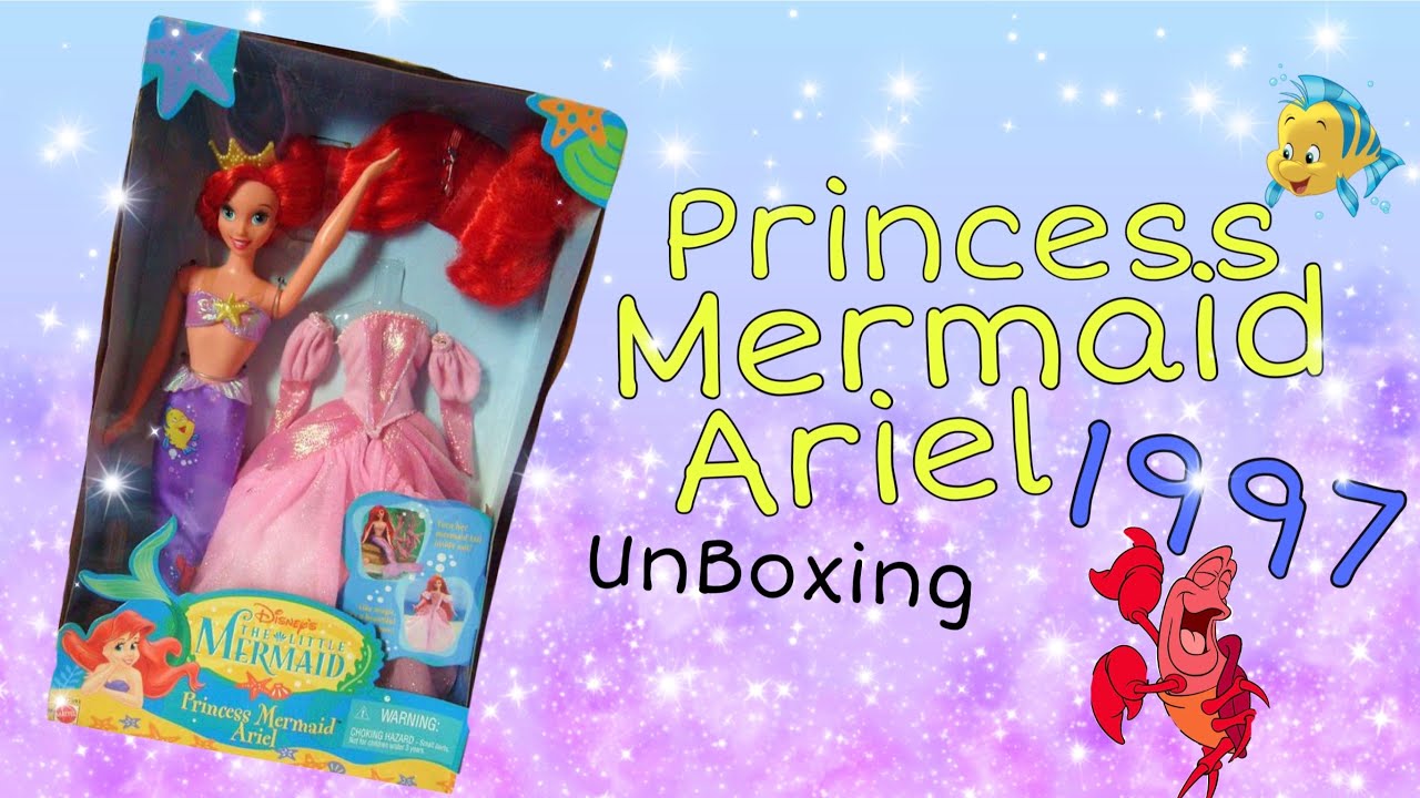 Princesa sirena Ariel 1997 unboxing en español#barbie #viralvideos #shortvideos