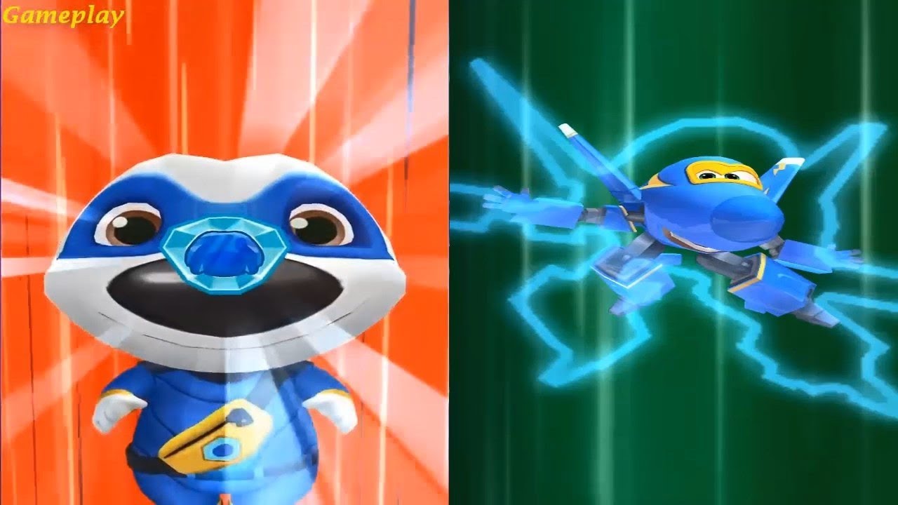 Talking Tom Hero Dash VS Super Wings : Jett Run Android Gameplay #3