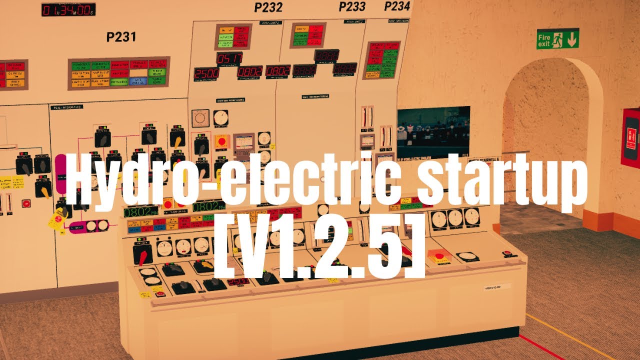 Hydro-electric startup tutorial [V1.2.5]