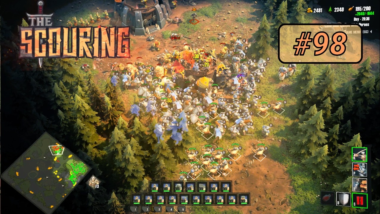 The Scouring #98: Human Gameplay - 8 Player Free For All - Dwarf Worriors - HARD