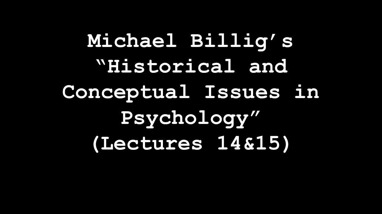 The Billig Lectures (Lectures 14&15)