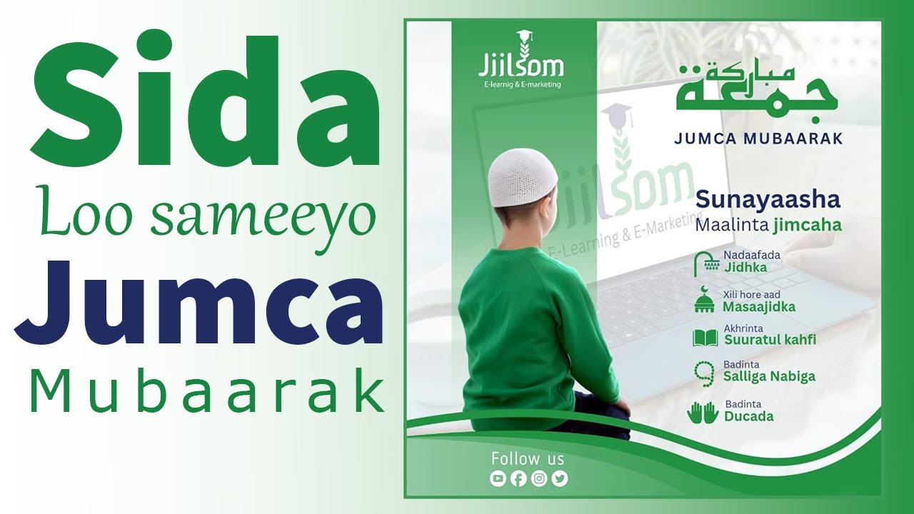 Sida loo sameeyo banner ka Jimce Mubaarak adiga oo isticmaalaya taleefankaaga