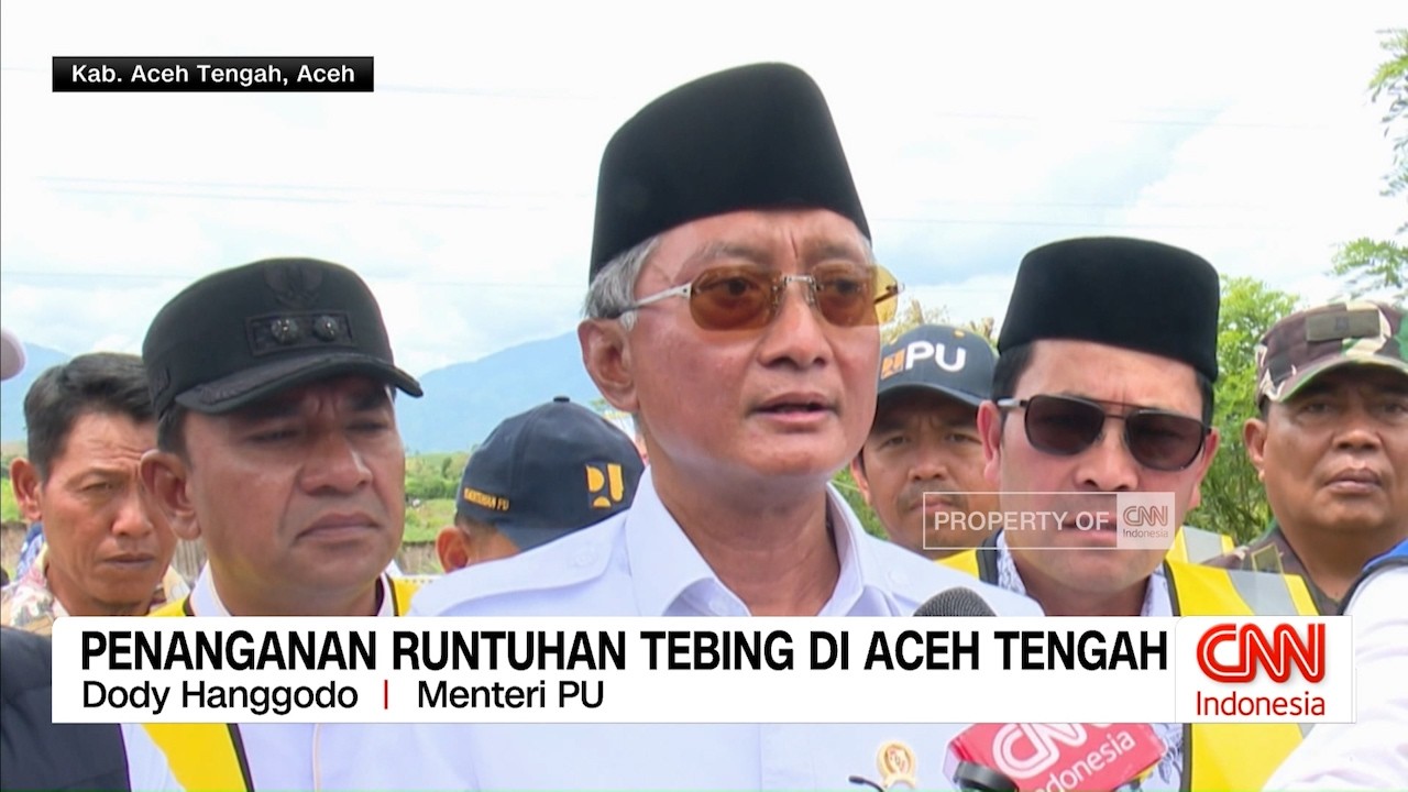 Penanganan Runtuhan Tebing di Aceh Tengah