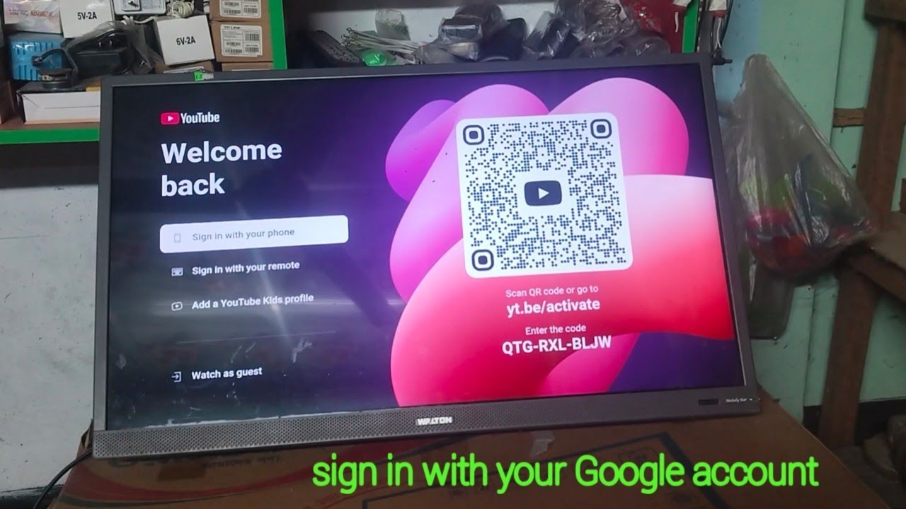Sign in with your Google account smart led tv.মোবাইল দিয়ে গুগল একাউন্ট সেটাপ। #LEDTVRepair #LED 