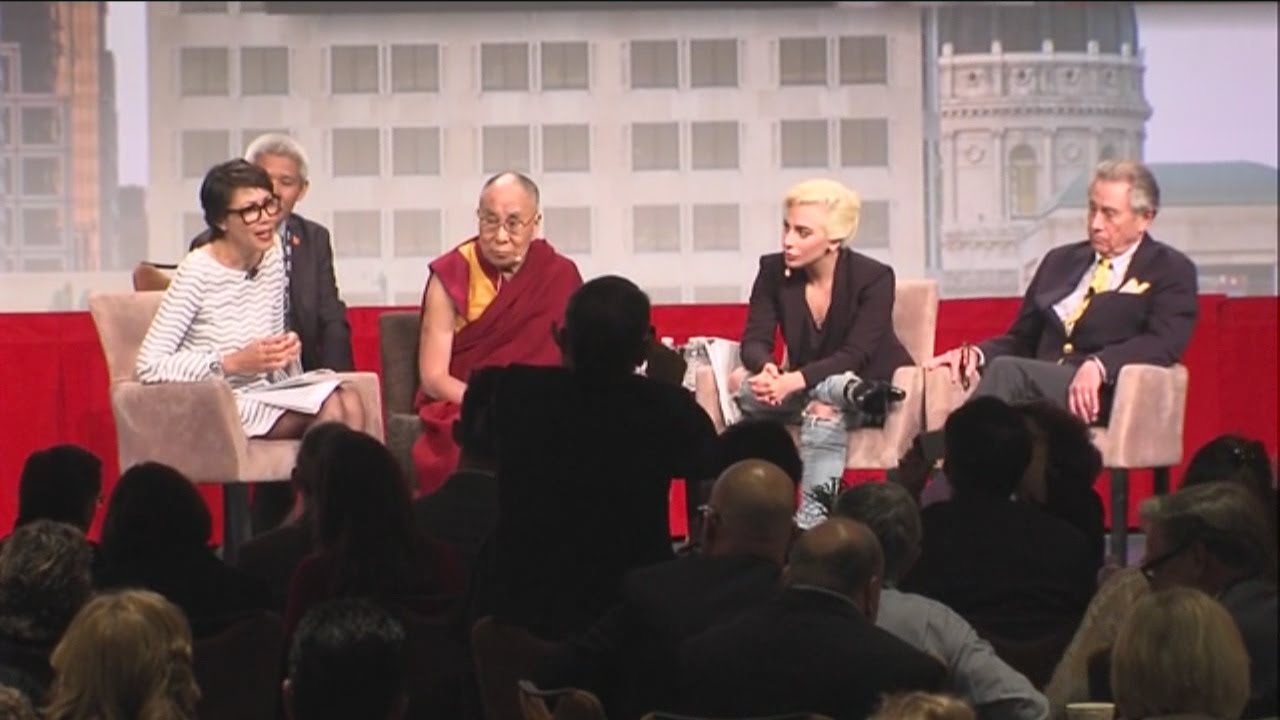 Dalai Lama, Lady Gaga and Philip Anschutz address the US Conference of Mayors