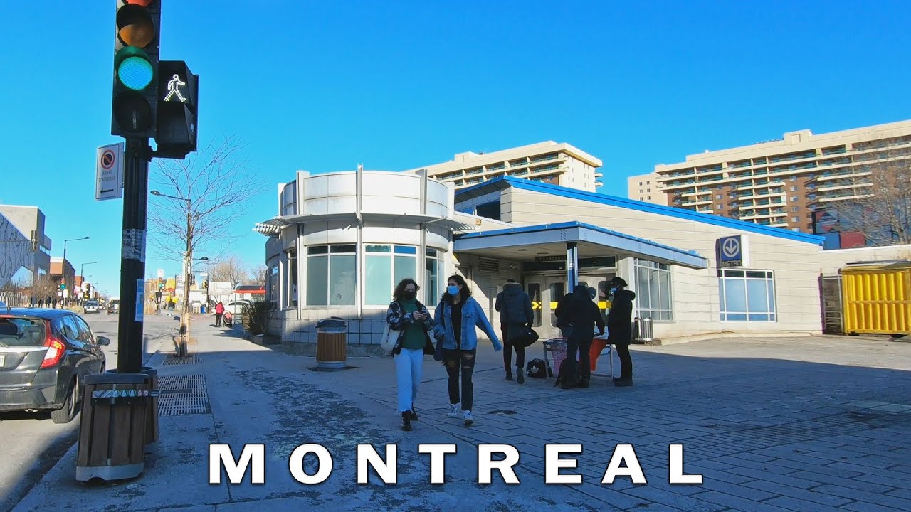 Montreal Sainte-Marie Neighborhood Walking Tour from Papineau to Frontenac Station - Winter 2021