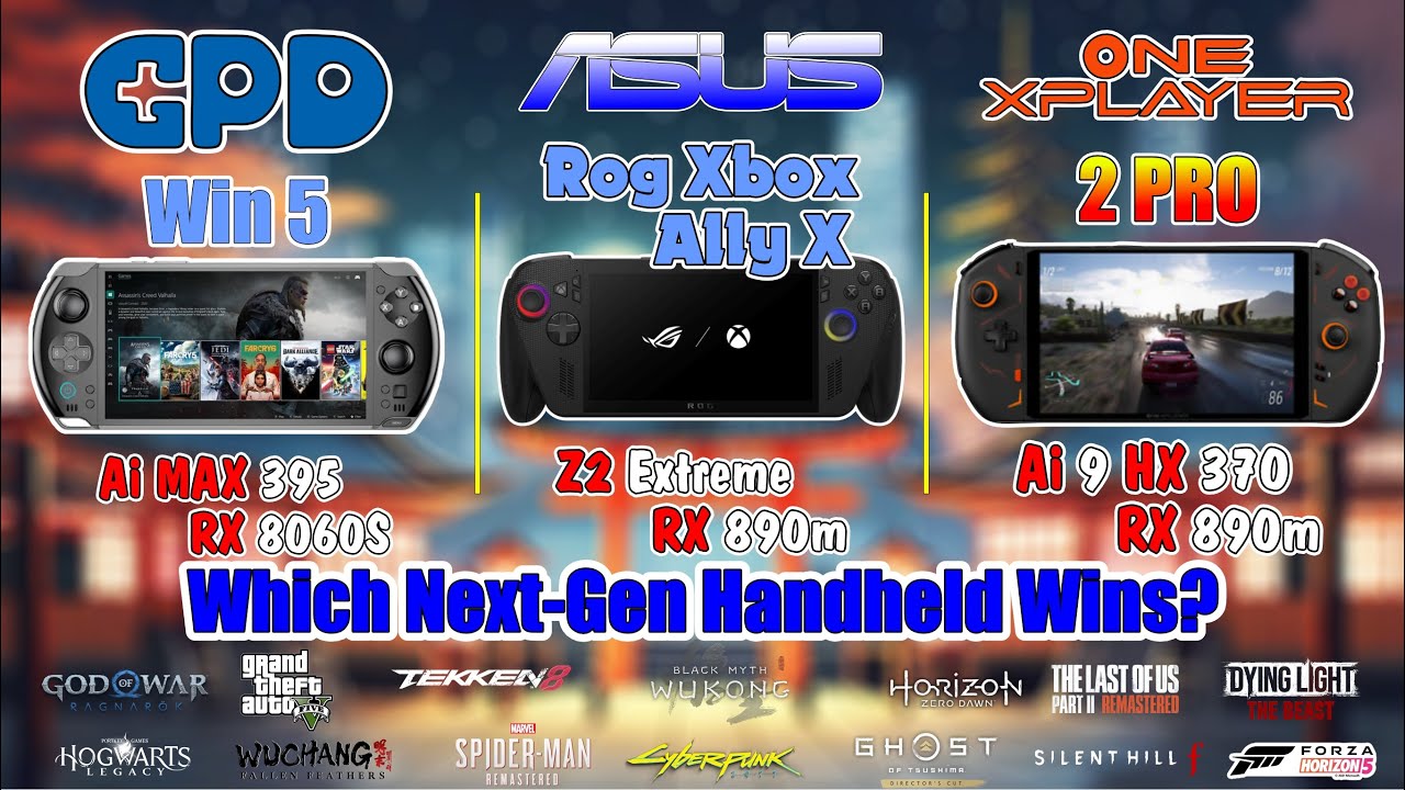 Z2 Extreme & Ai 9 HX 370 & Ai Max 395 | Asus Rog Xbox Ally X & OneXPlayer 2 & GPD Win 5
