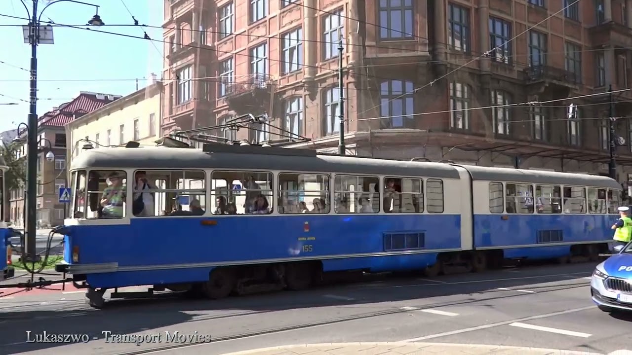 MPK Kraków, parada 2024, ul. Dietla #tramwaj #trams #krakow #oldtimer