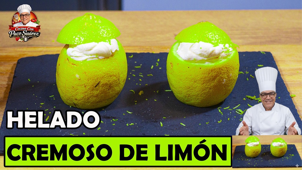 Helado Cremoso De limón.