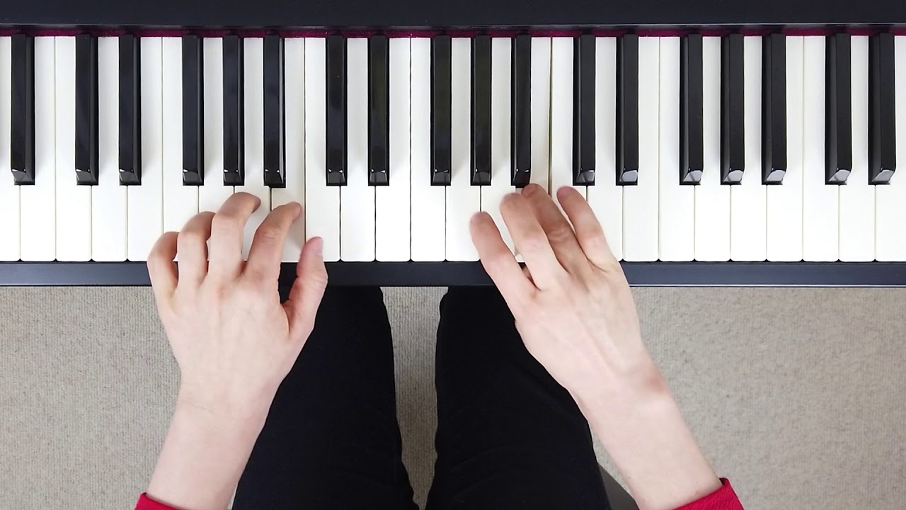How to play C Major Scale 2 OCTAVES on the Piano (Right & Left Hand - Correct Fingering)