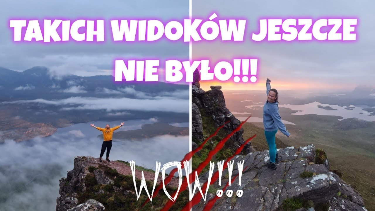 TAKICH WIDOKÓW JESZCZE NIE BYŁO!!! WOW!!! Stac Pollaidh, Szkocja